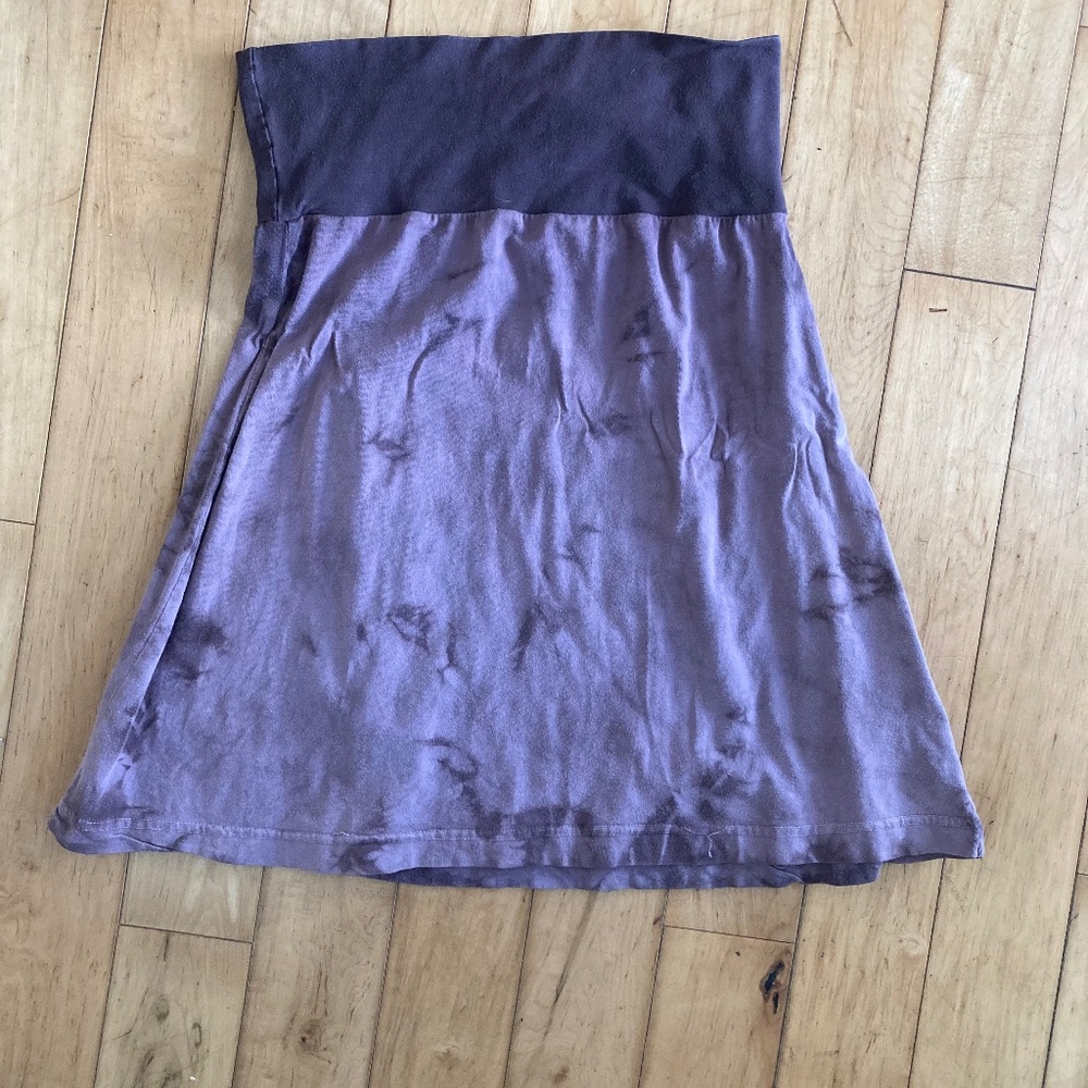 Soul flower purple short skirt